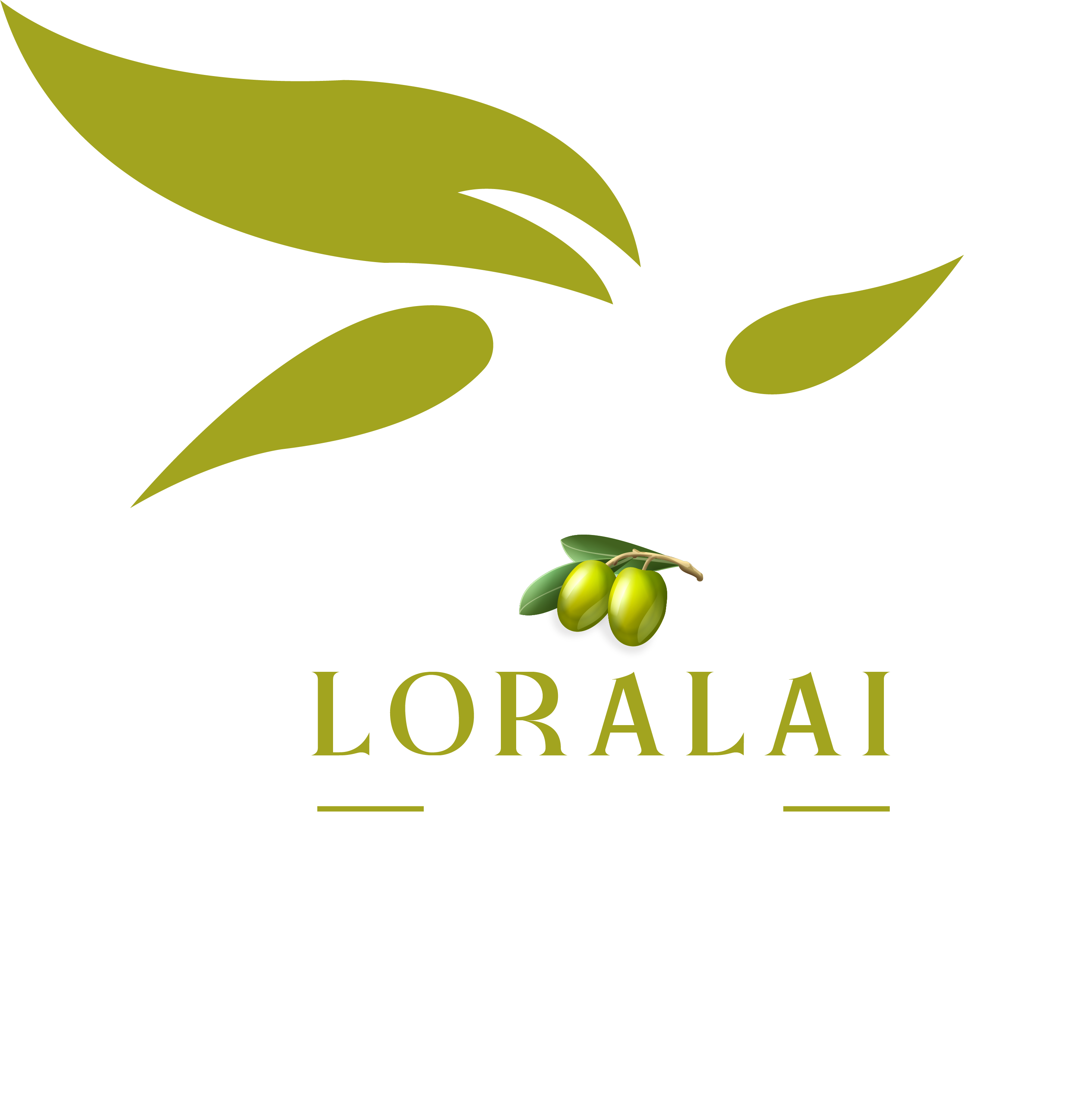 loralai olive oil dark logo
