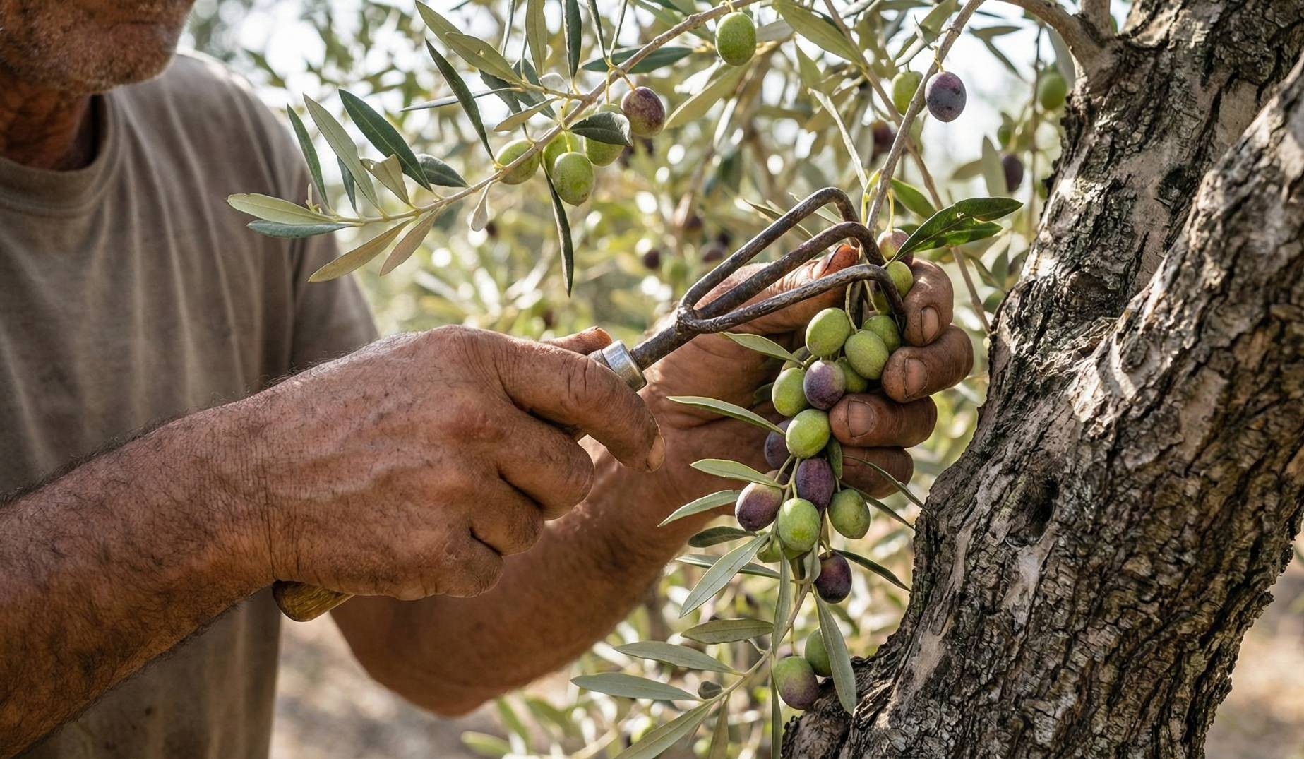Olive harvesting